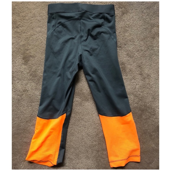 Nike Pro Orange and Grey Capris - Picture 2 of 2